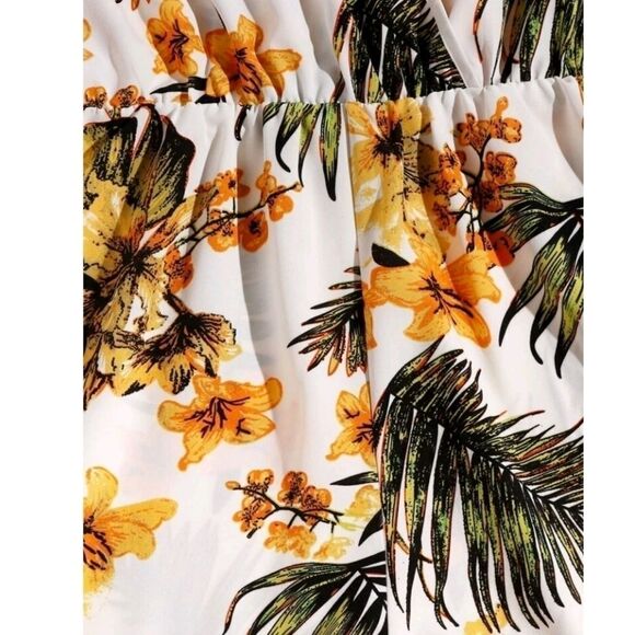 brand NEW WOMEN'S TROPICAL PRINTED ROMPER SZ 0X(12) - Picture 5 of 7